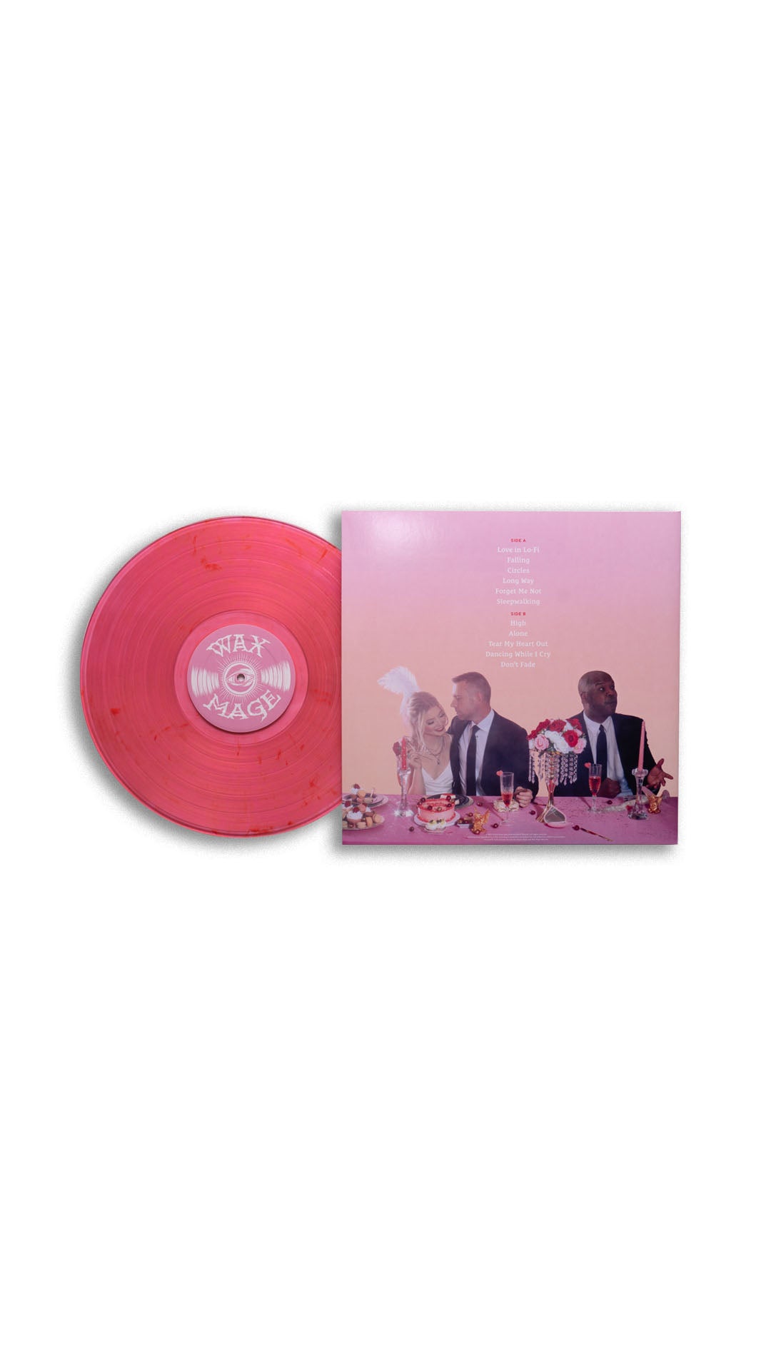 Damn, Feelings Vinyl (Pink with Red Pigment Swirl)
